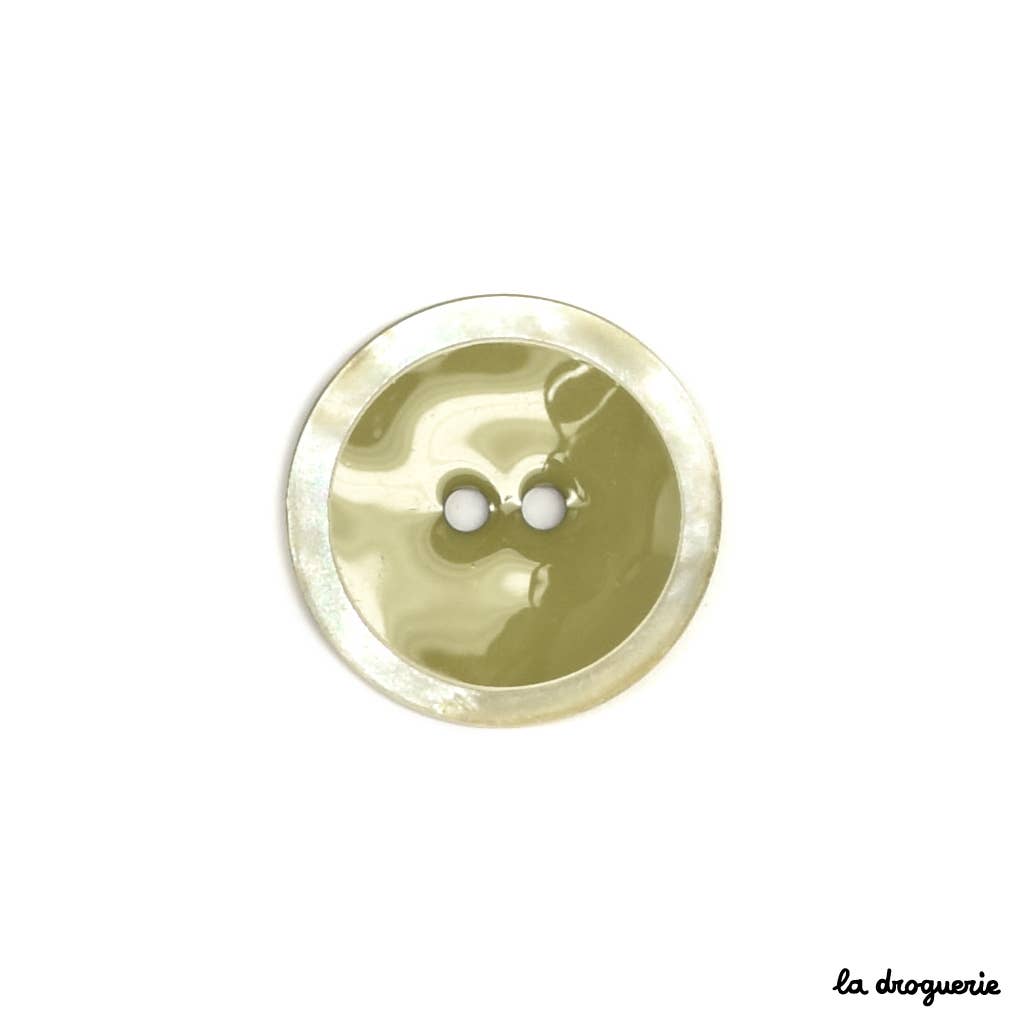 LA DROGUERIE - Wholesale Drukknoop/naaiknoop - Gepoederlakte Akoya knoop patrijspoort 14 mm0