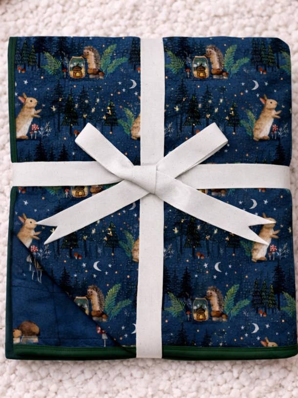 Où l'amour brille Couverture en bambou pour tout-petits pour la vente par My Sweet Fox Boutique