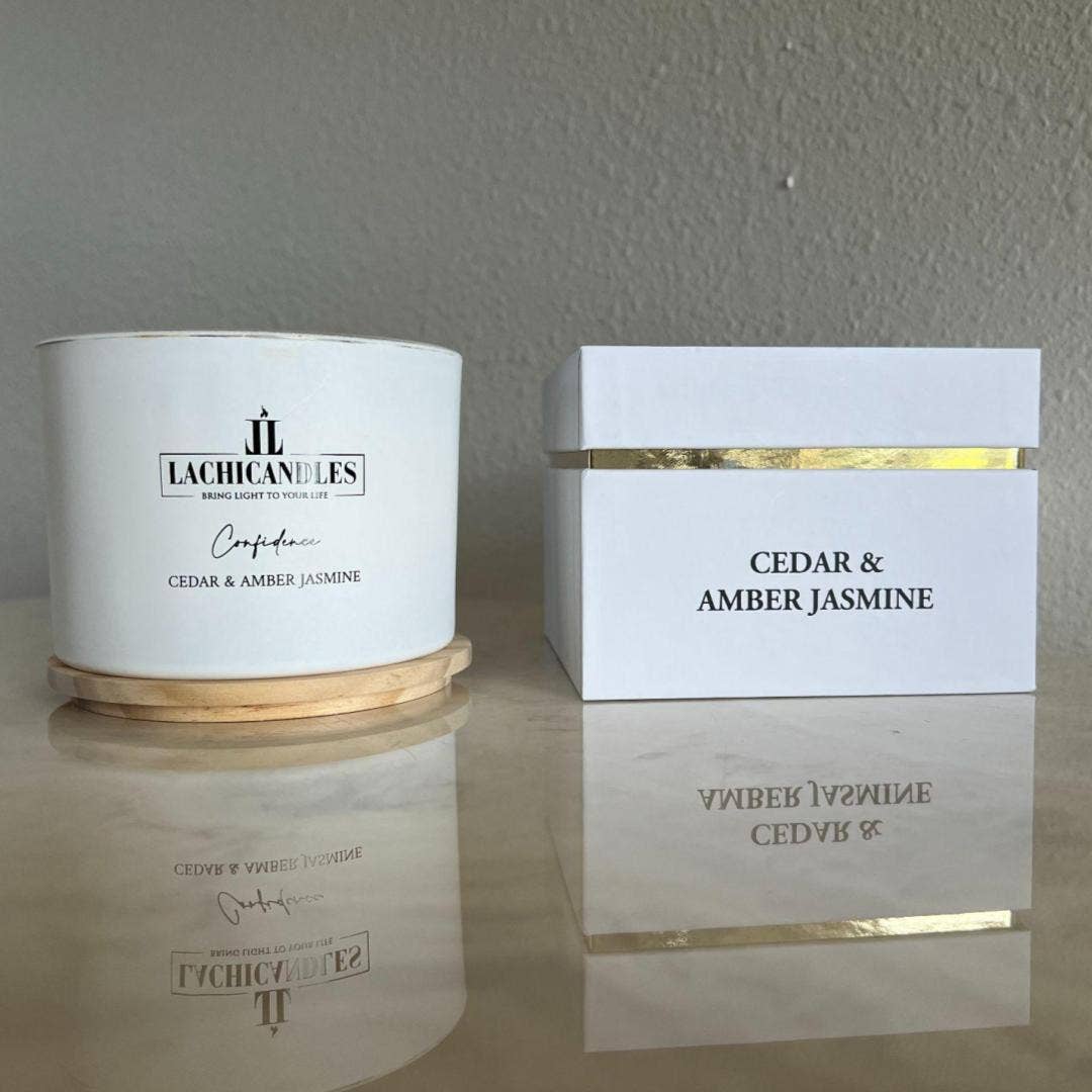 LACHICANDLES - Vendita all'ingrosso Candela in vasetto - Cedro&Ambra Gelsomino0