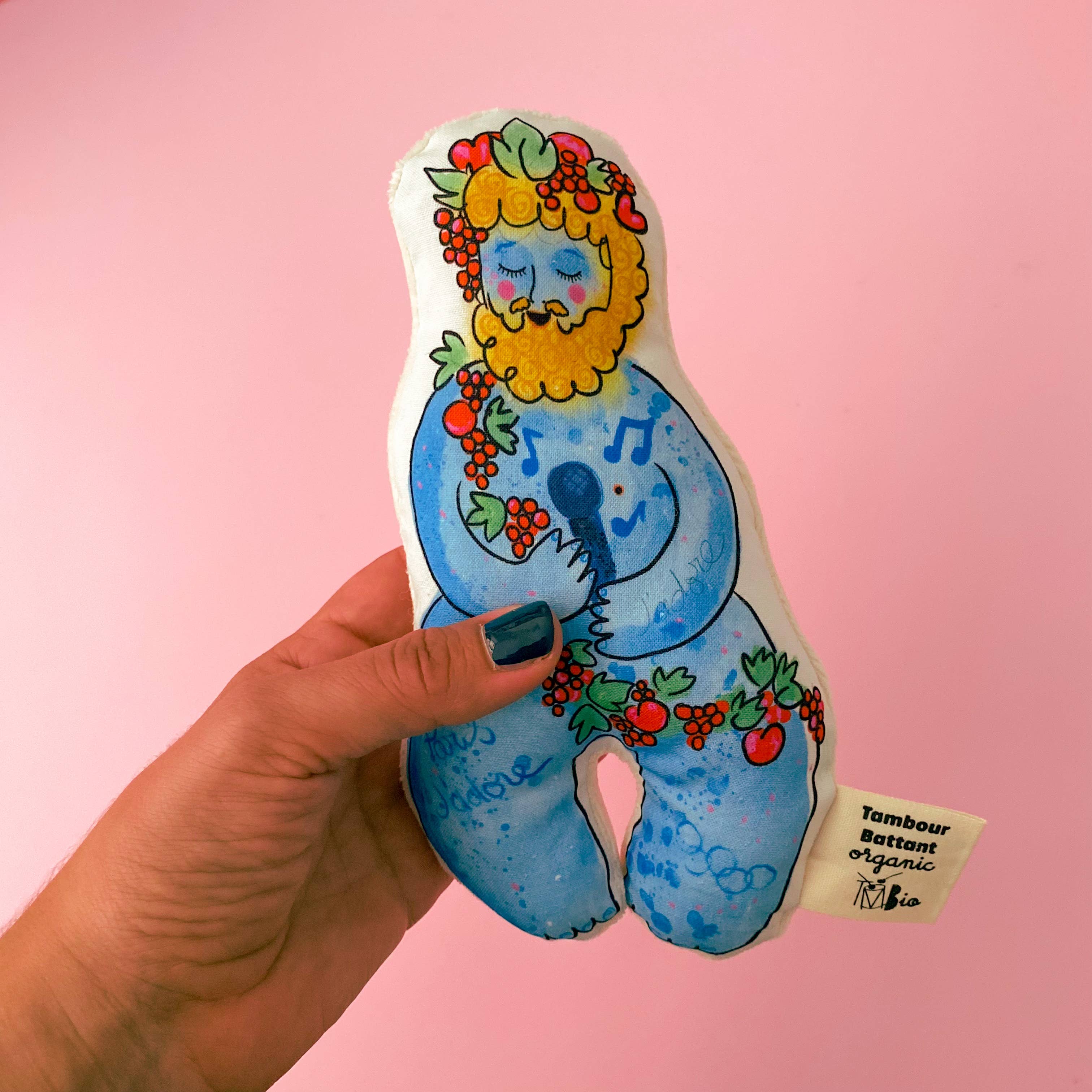 Tambour Battant – Großhandel Greifspielzeug – Baby – Herr Blauer Rassel1