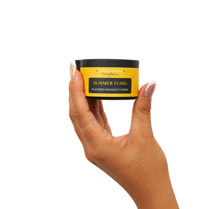 Seduction by Nature - Wholesale Massage Oil/Gel - Summer Fling - Kissable Massage Candle6