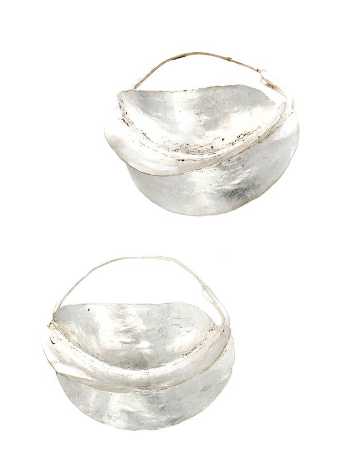 Boucles d'oreilles Fulani en argent Sterling pour la vente par Swahili | AFRICAN MODERN