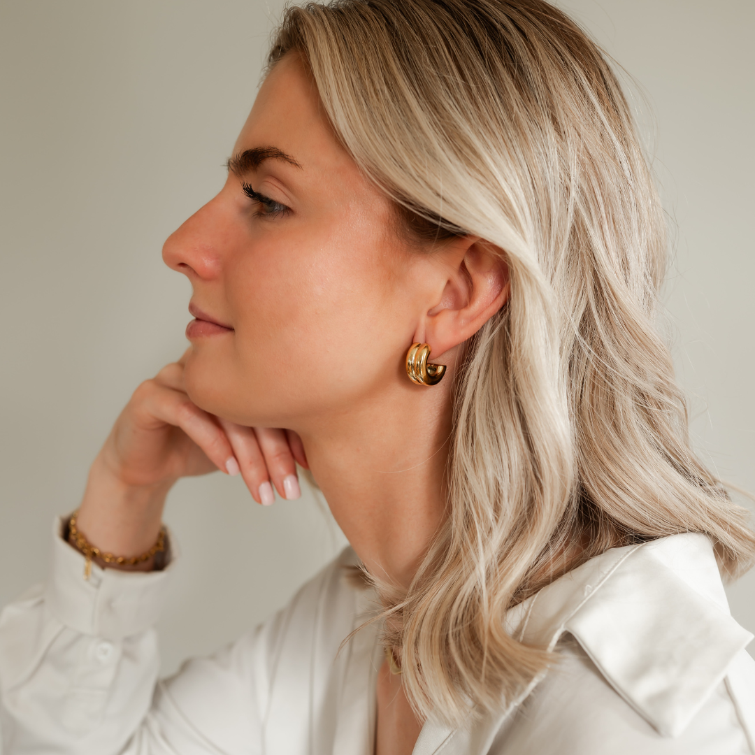 Sunny Sunday - Wholesale Hoop Earrings - Double Hoops Earrings1