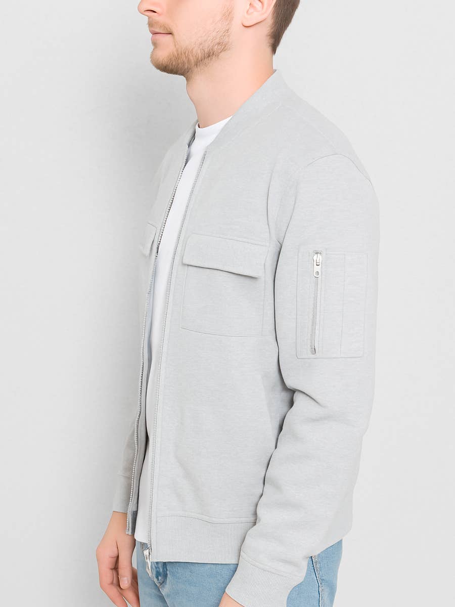 WEIV - Wholesale Jacket - Men's - Two Chest Pocket Full Zip Jacket4