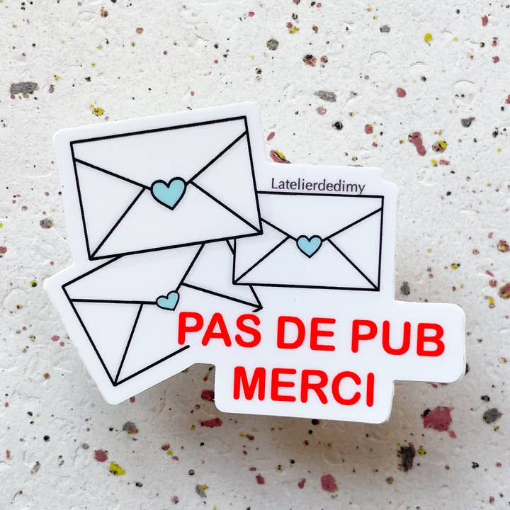 Buste adesive STOP PUB, per cassetta delle lettere per la vendita all'ingrosso da parte di L’Atelier de DiMy