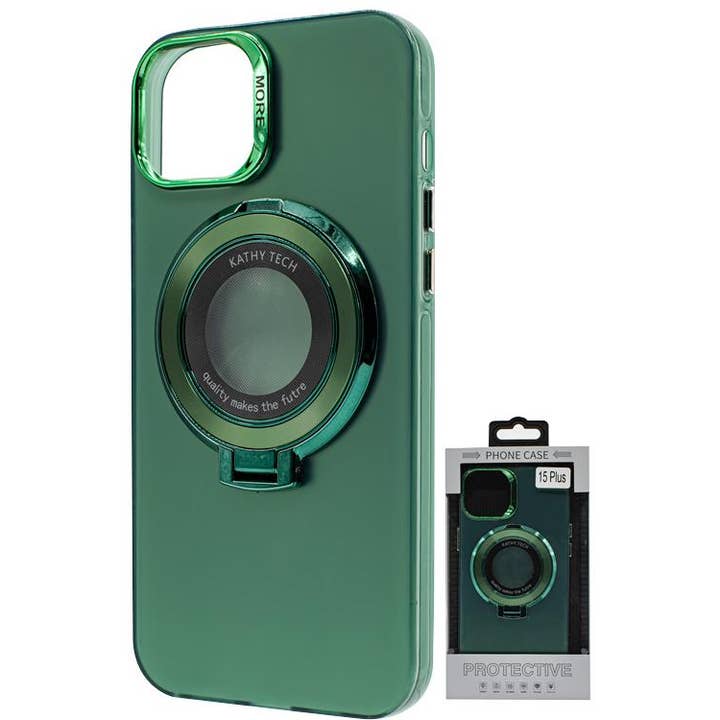 Iph 15 Plus Chromotron Magsafe-fodral Partihandel Grön för wholesale av Mighty Wireless