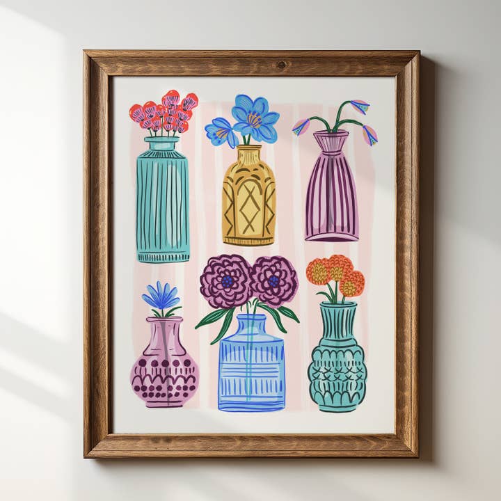 « Vases à bourgeons » - Impression d'art Giclée 8" x 10" pour la vente par Tara Reed