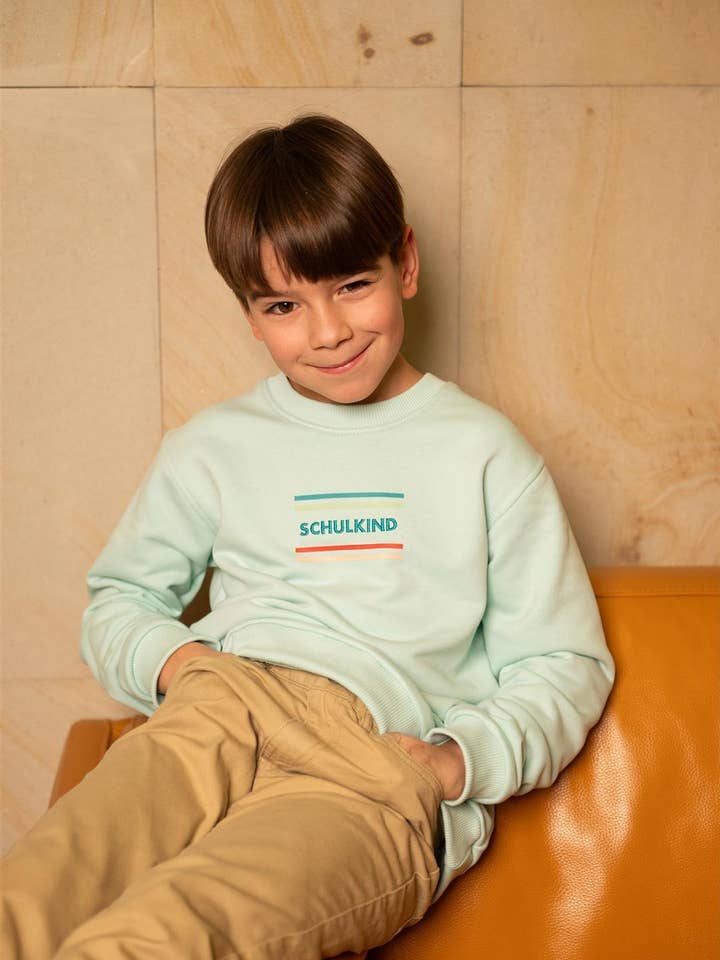 Pull-over d'écolier menthe pour la vente par My Day My Dream