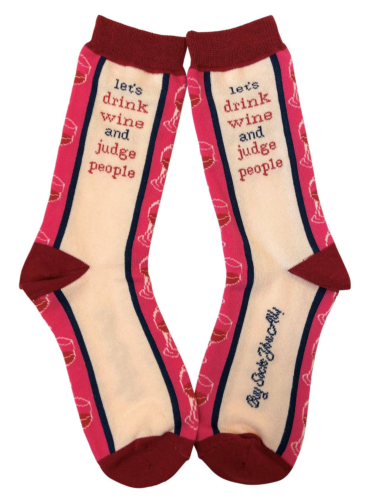 Buy Socks You All - Wholesale Socks - Women's - Lets Drink Wine and Judge People Women's Socks