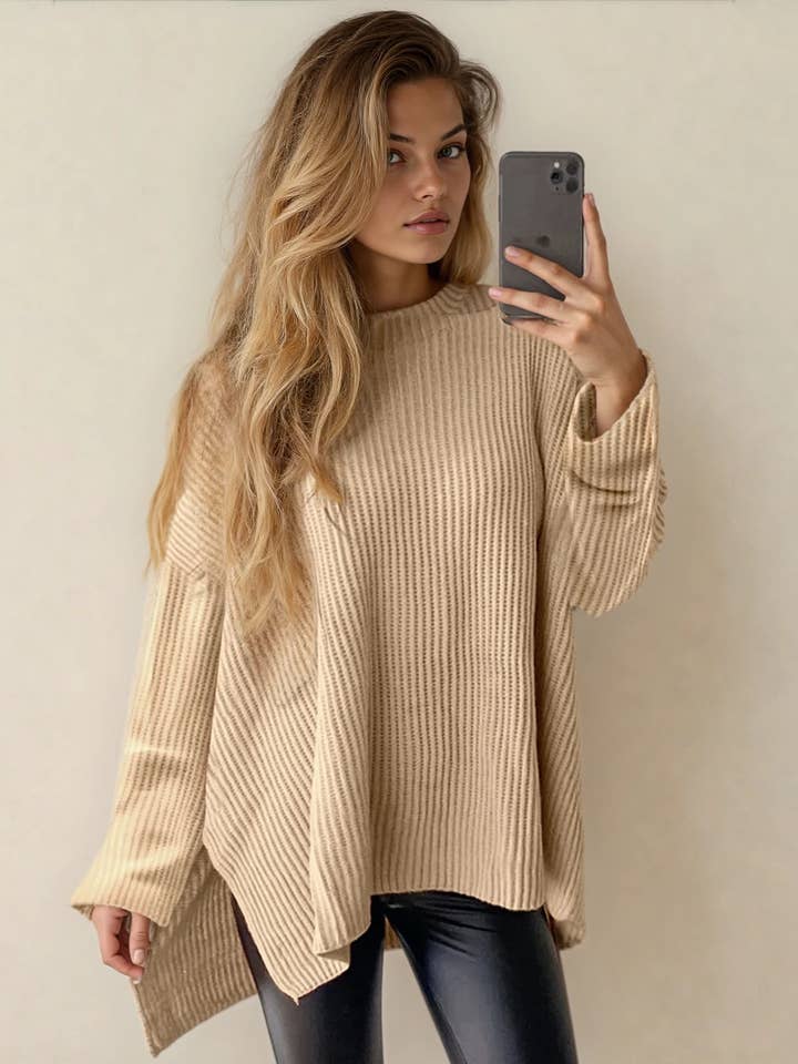 Apricot Lou Oversized Sweater  for wholesale on Faire0