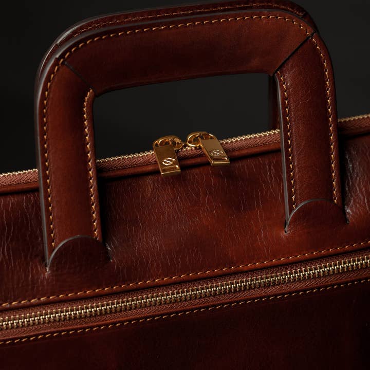 Time Resistance - Wholesale Laptop Bag - Men's - Leather Briefcase Laptop Bag - Brave New World
