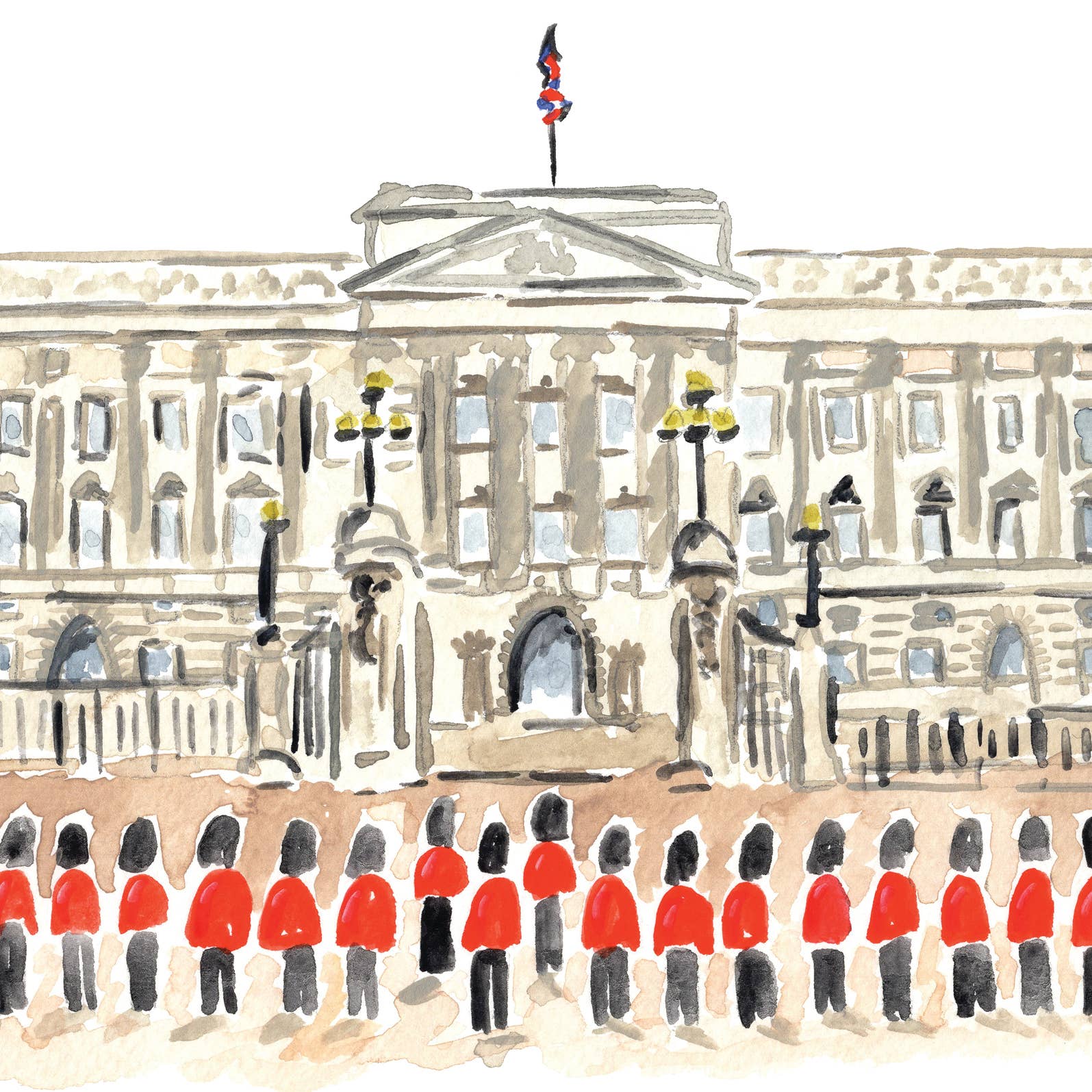 Annie Montgomery Design - Vente Cartes postales - Carte postale du palais de Buckingham1