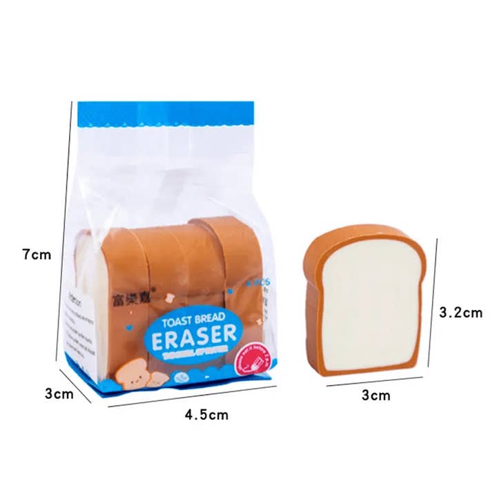 giftland - Wholesale Eraser - Bread 3D Erasers2