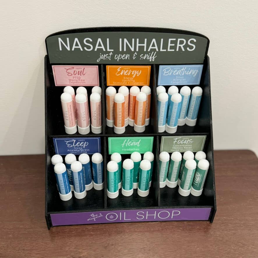 The Original Oil Shop - Wholesale Aromatherapy Inhaler - Nasal Inhaler W/Display Choose Your Own Starter Pack1