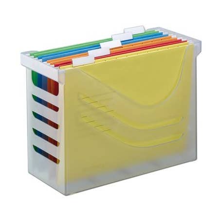 Jalema - Wholesale Storage Bin - Easy-to-carry plastic box in trendy transparent white0