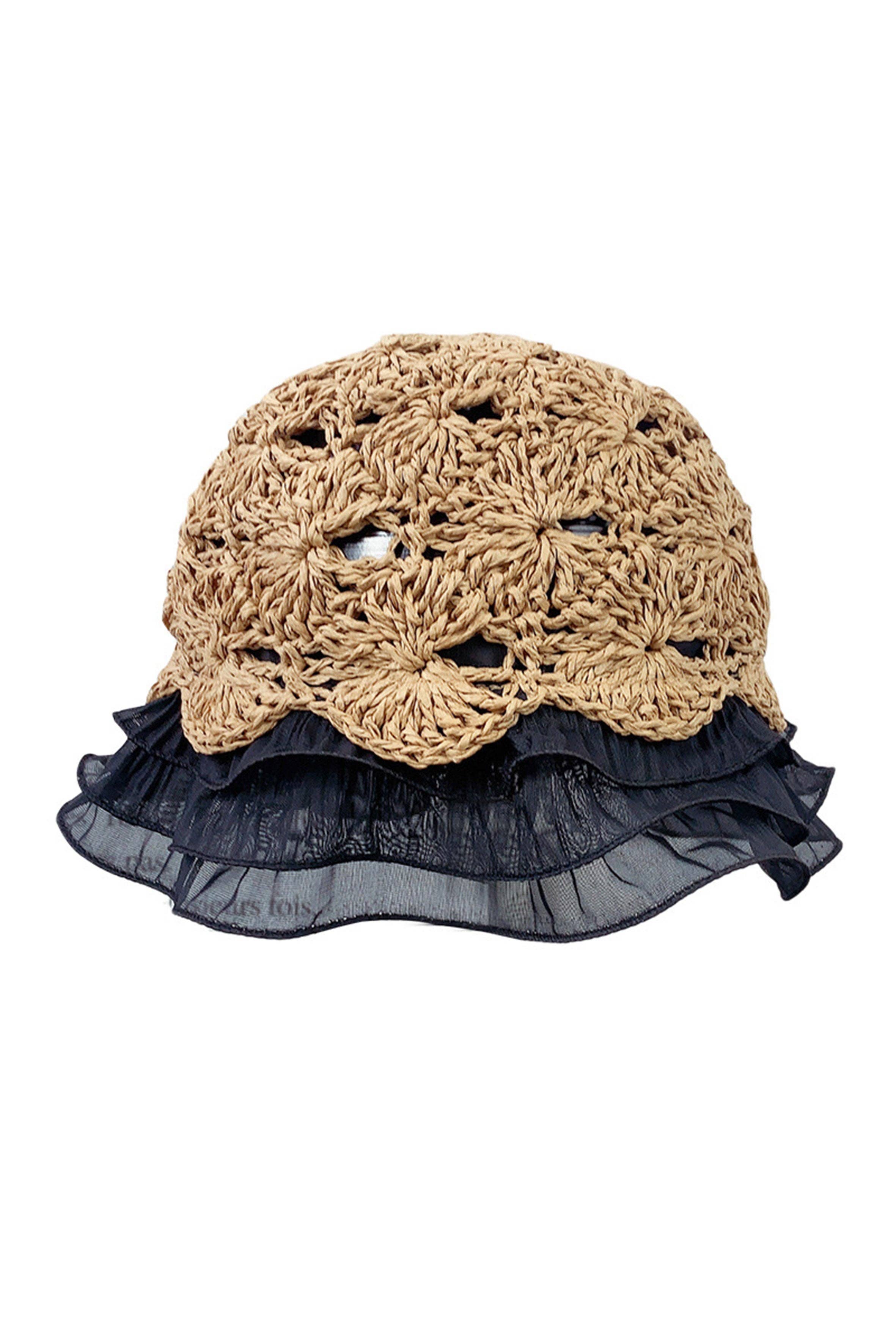 Ole - Wholesale Bucket Hat - Women's - Ruffle Lace Fisherman Hat C01270