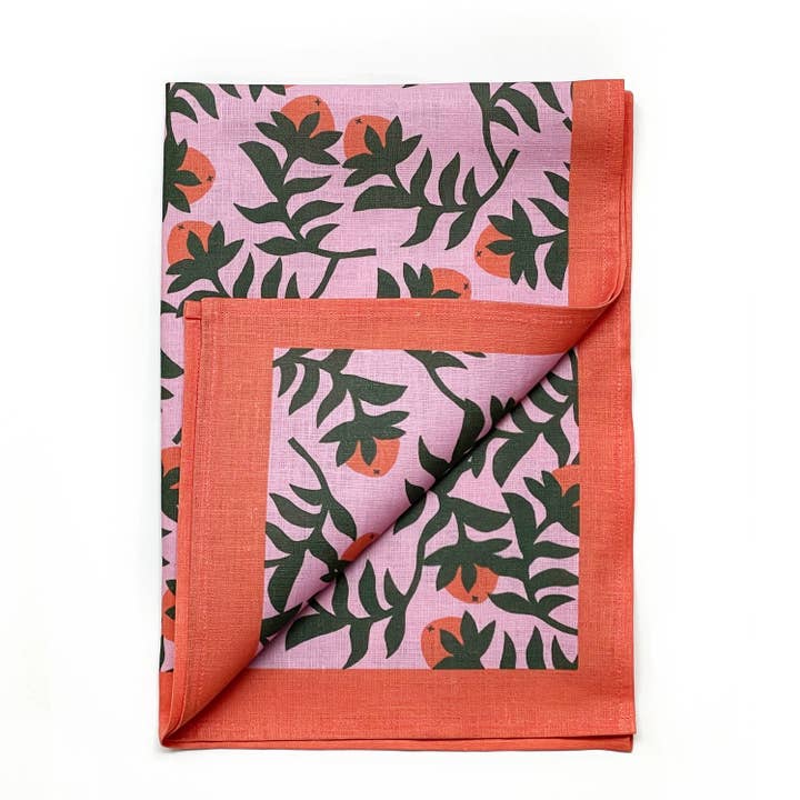 Kumquat Leinen Geschirrtuch für den Großhandel von Kiran Ravilious