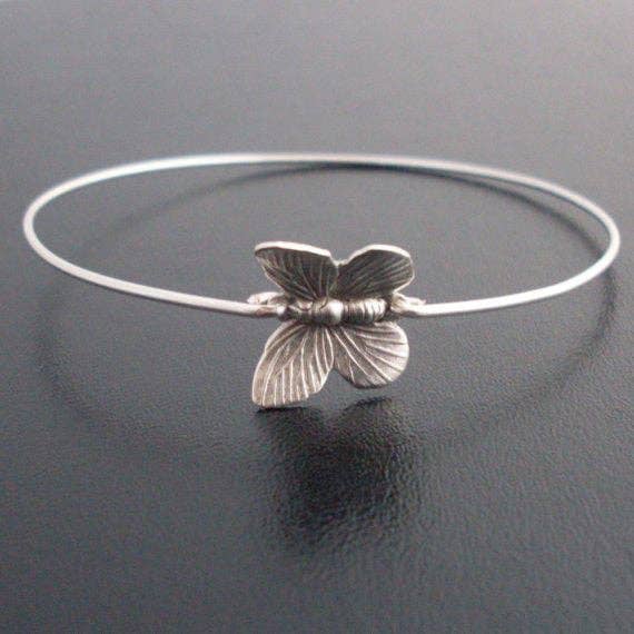 Butterfly Bangle Bracelet for wholesale by Frosted Willow