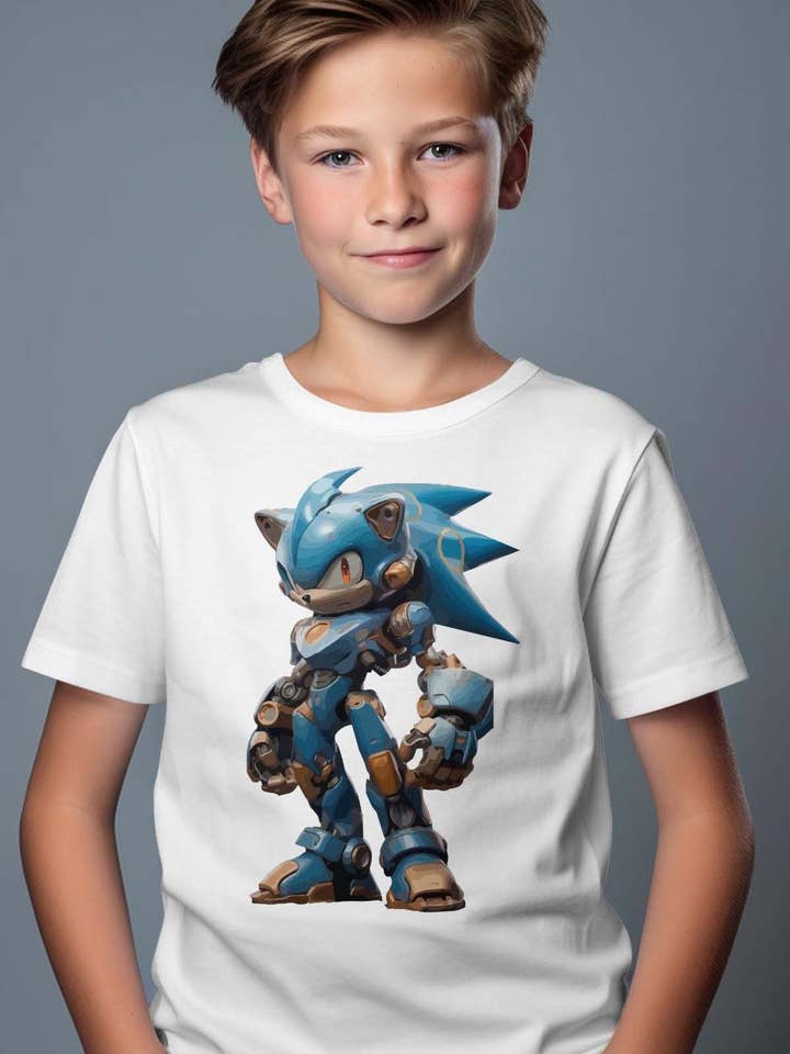 IALD - Wholesale Screen Printed T-Shirt - Kids - Boy's Round Neck T-Shirt | sonibot1