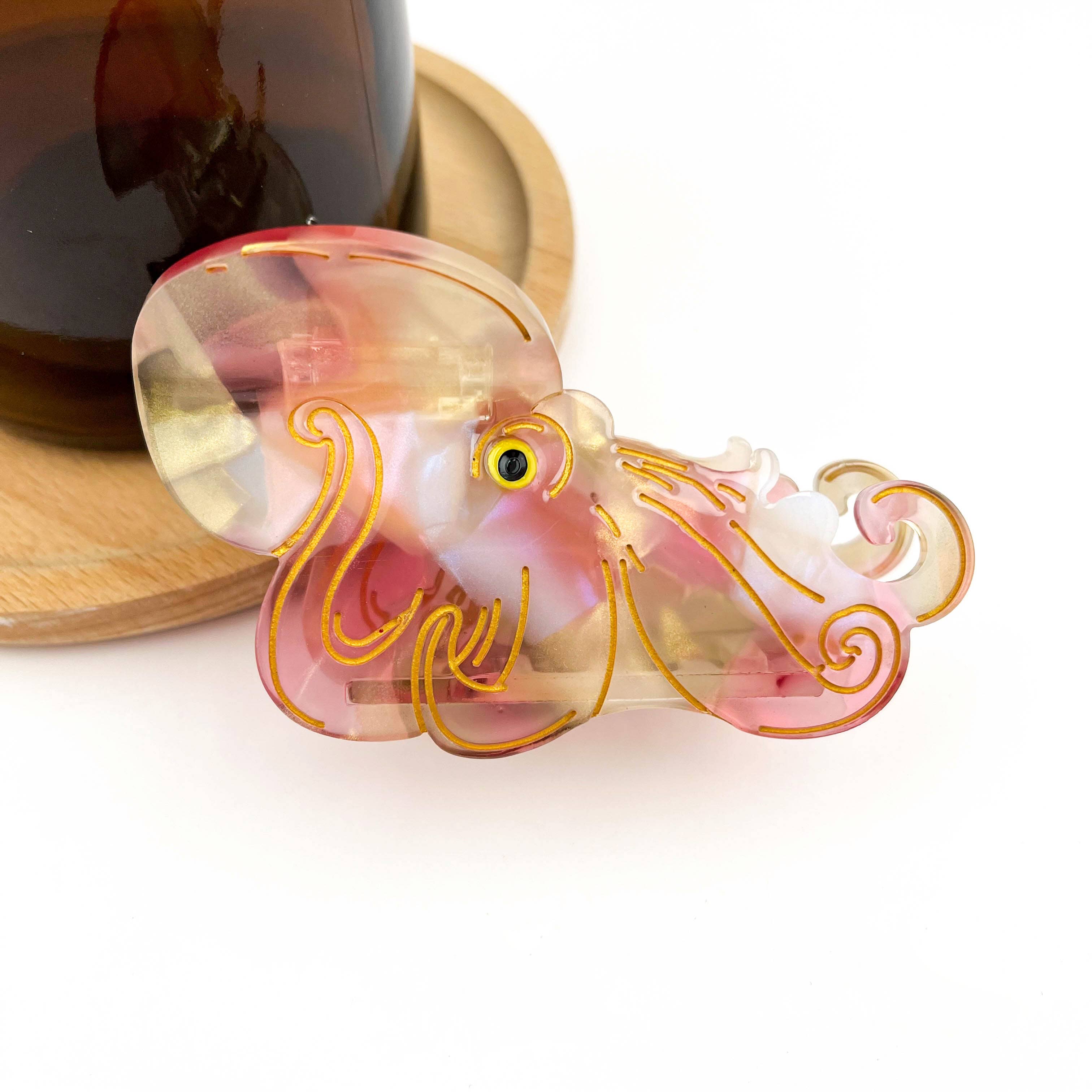 TheDivaSoap - Wholesale Hair Clip - Women's - Color-Changing Octopus Claw Clip, Marine Animal Hair Clip1