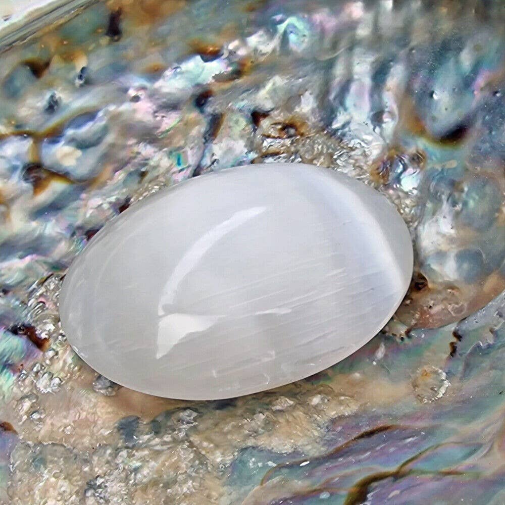 Shamans Crystal - Wholesale Spirituele steen/kristal - Selenietpalmstenen, Selenite Smooth, Selenite Selenite2