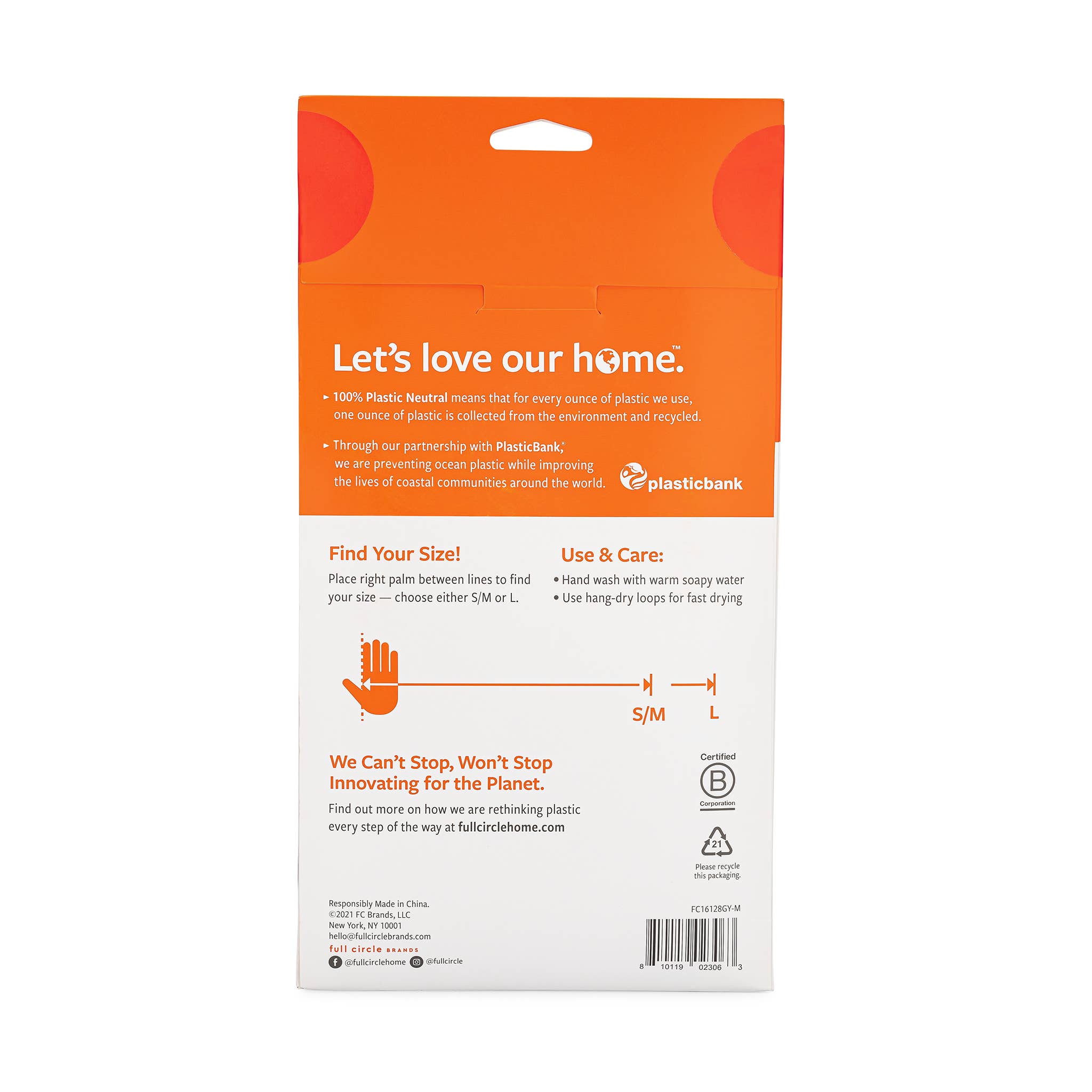 Full Circle Home - Wholesale Cleaning Gloves - Splash Patrol Natural Latex Cleaning Gloves3