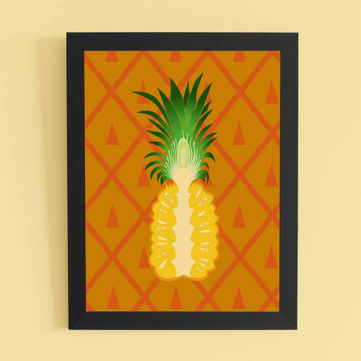 Kunstdruck mit Ananas für den Großhandel von Brianna Gardocki Art