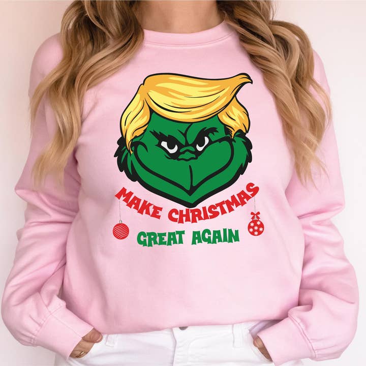 CVH DREAMY LTD - Wholesale Shirt - Unisex - Trump Make Christmas Great Again Sweater, Xmas Trump Shirt