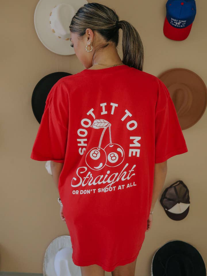 CHARLIE SOUTHERN - Wholesale Screen Printed T-Shirt - Women's - Straight Shooter T-Shirt (FRONT + BACK)