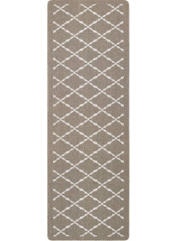 Tapete e Passadeira Laváveis Bege Diamante por atacado de THE RUGS