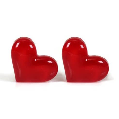 Pretty Smart - Vente Clous d'oreille - Boucles d'oreilles à tige en forme de cœur, 10 mm0