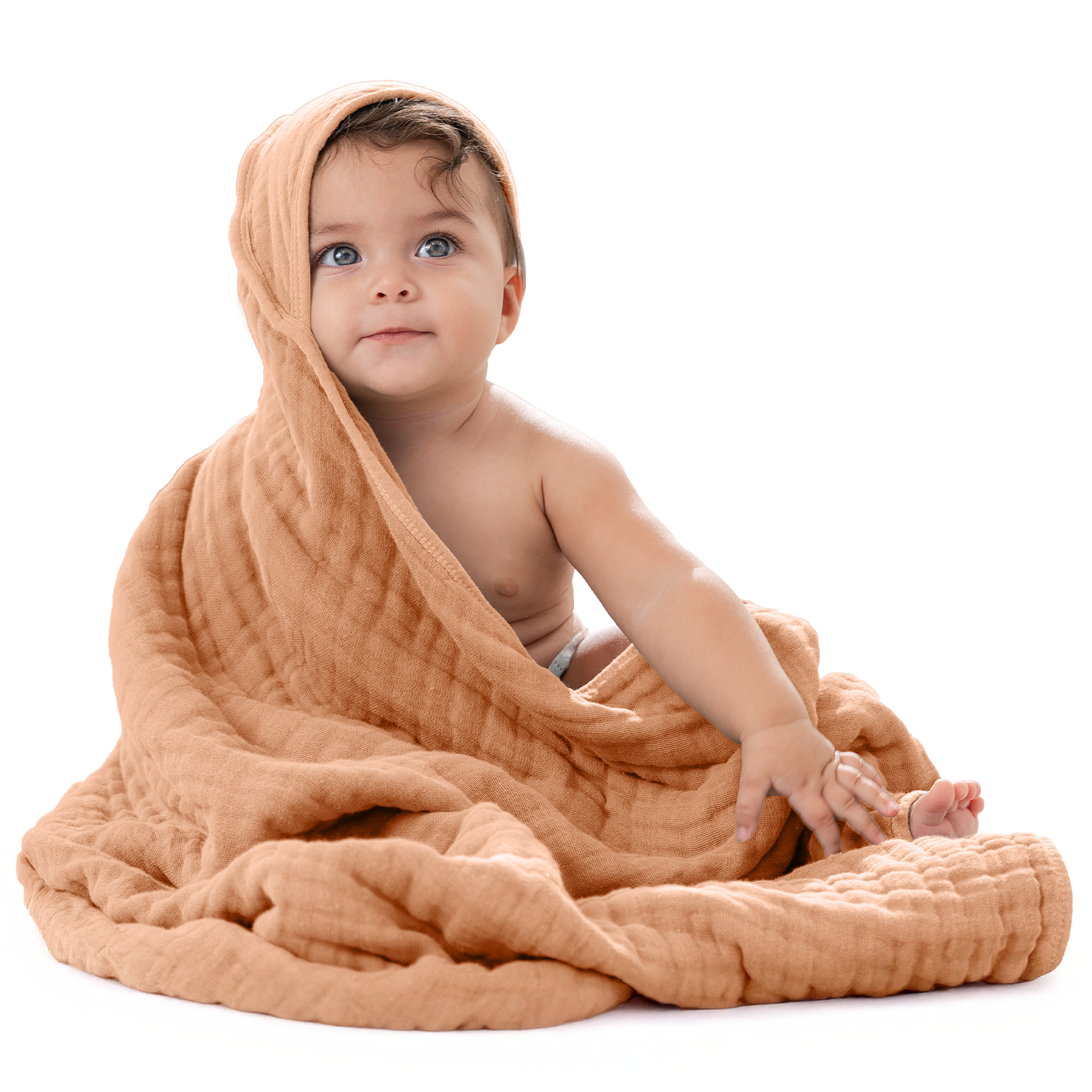 Comfy Cubs - Vendita all'ingrosso Asciugamano con cappuccio - Bambini e neonati - Asciugamano con cappuccio per neonati, 6 strati 100% cotone mussola di Comfy Cubs57