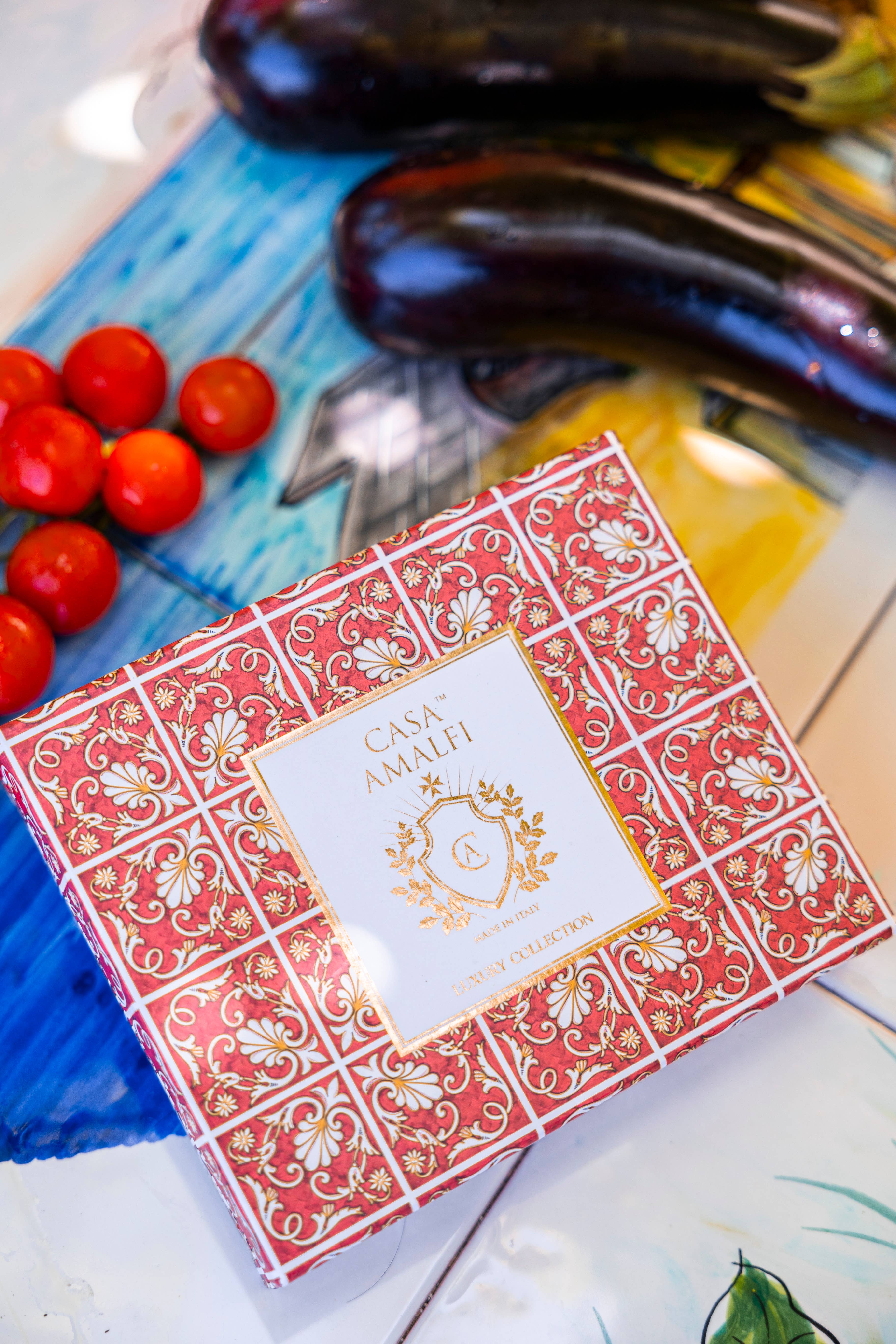 Casa Amalfi – Großhandel Geschenkboxen – Sunday in Napoli - Einzelne Geschenkbox mit Keramik-Seifenhalter3