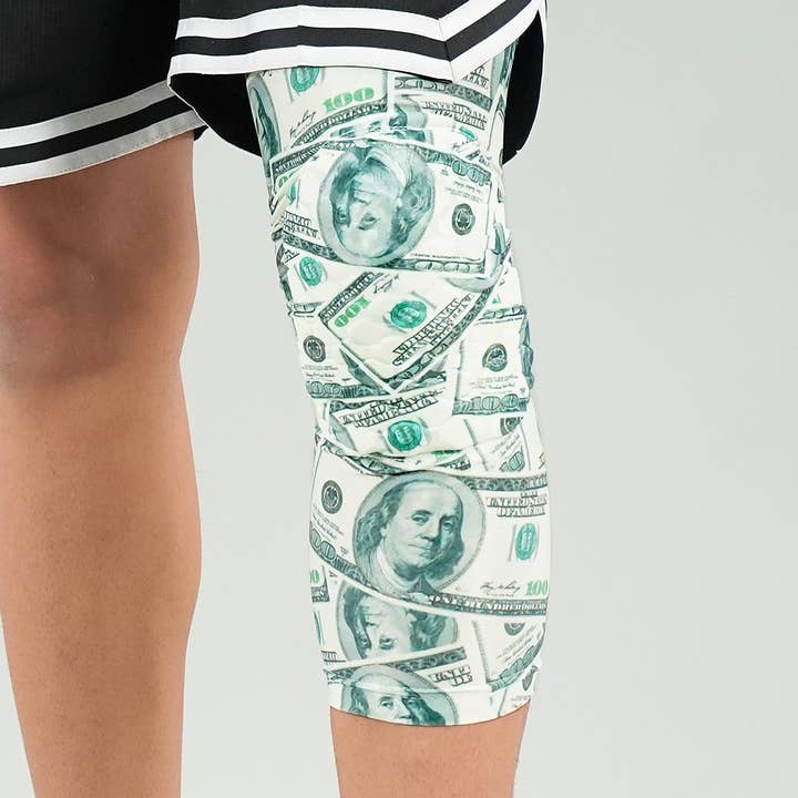 Money Benjamins Knee Pad for wholesale by Sleefs