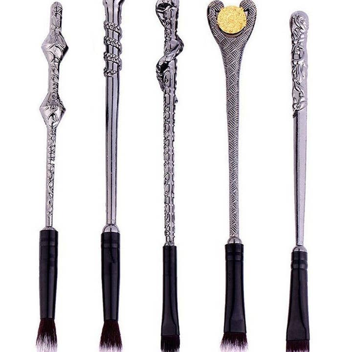 My Wholesale Warehouse - Wholesale Makeup Brush Set - Harry Inspired 5pc Wizard Brush Sets - 2 Types