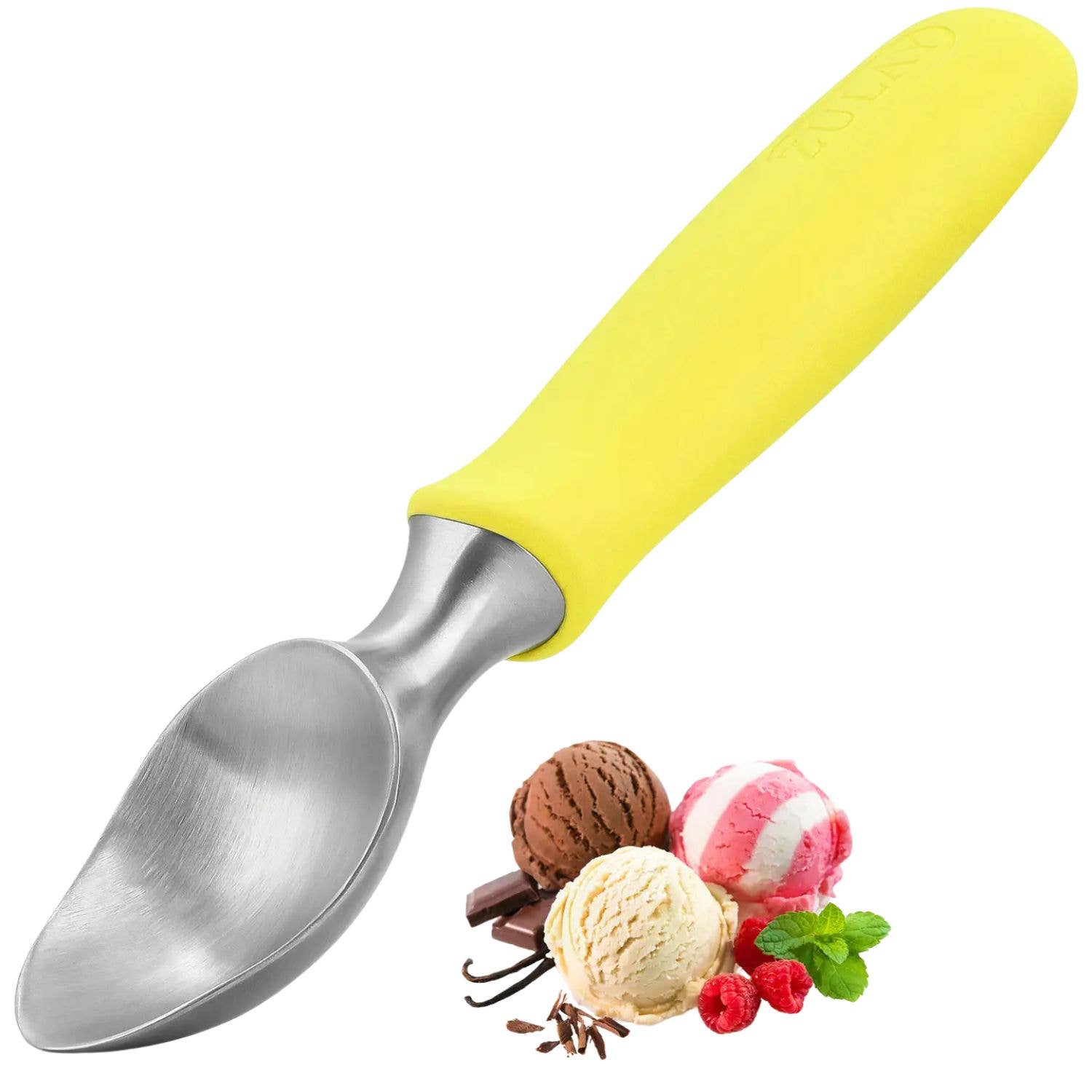 Zulay Kitchen - Wholesale Ice Cream Scoop - Ice Cream Scoop - Stainless Steel With Non Slip Handle0