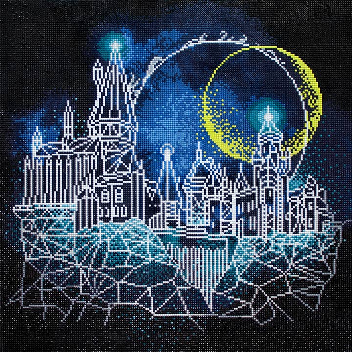 Moon over Hogwarts Diamond Painting Kit for wholesale by Camelot