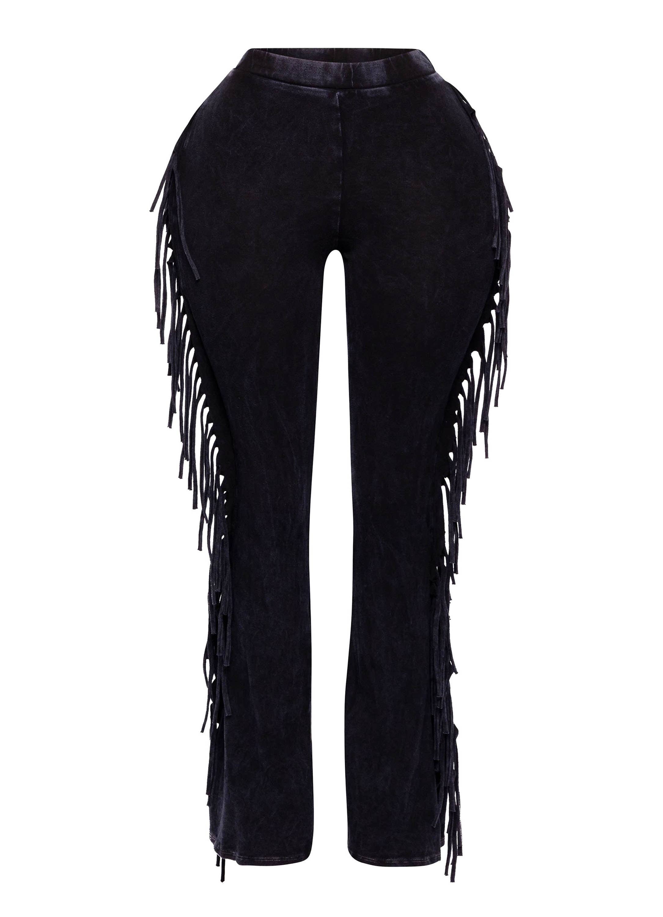 K Too - Wholesale Pants - Women's - Fringe detailed pants12
