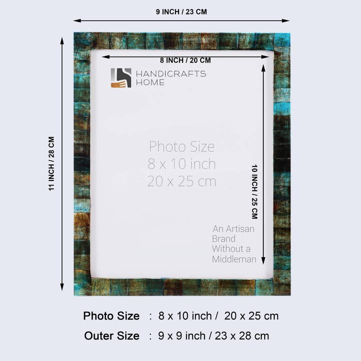 Muqeem & Brothers - Wholesale Picture Frame - Picture Frame Verdigris Pack of 2,2