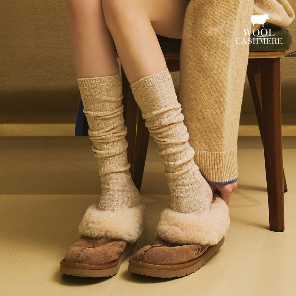 limlim - Wholesale Socks - Women's - LONG CASHMERE BLEND SLOUCH SOCKS0