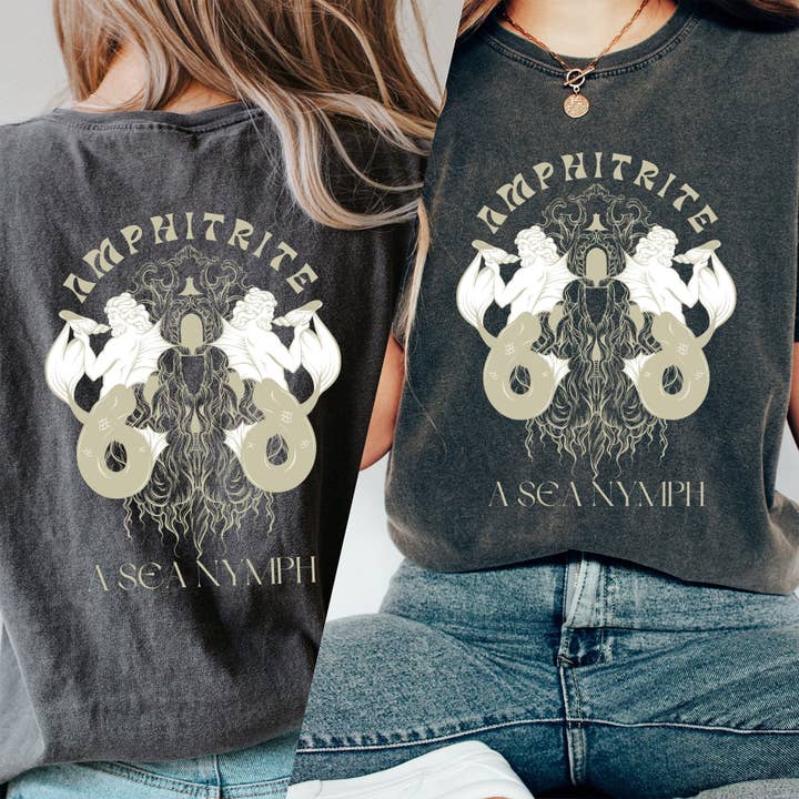 Amphitrite A Sea Nymph T-Shirt, Mermaid Shirt, Sea Goddess Tee, Amphitrite Shirt, Women Mermaid T-Shirt, Sailing T-Shirt Gift for wholesale by AFAdesignsCo