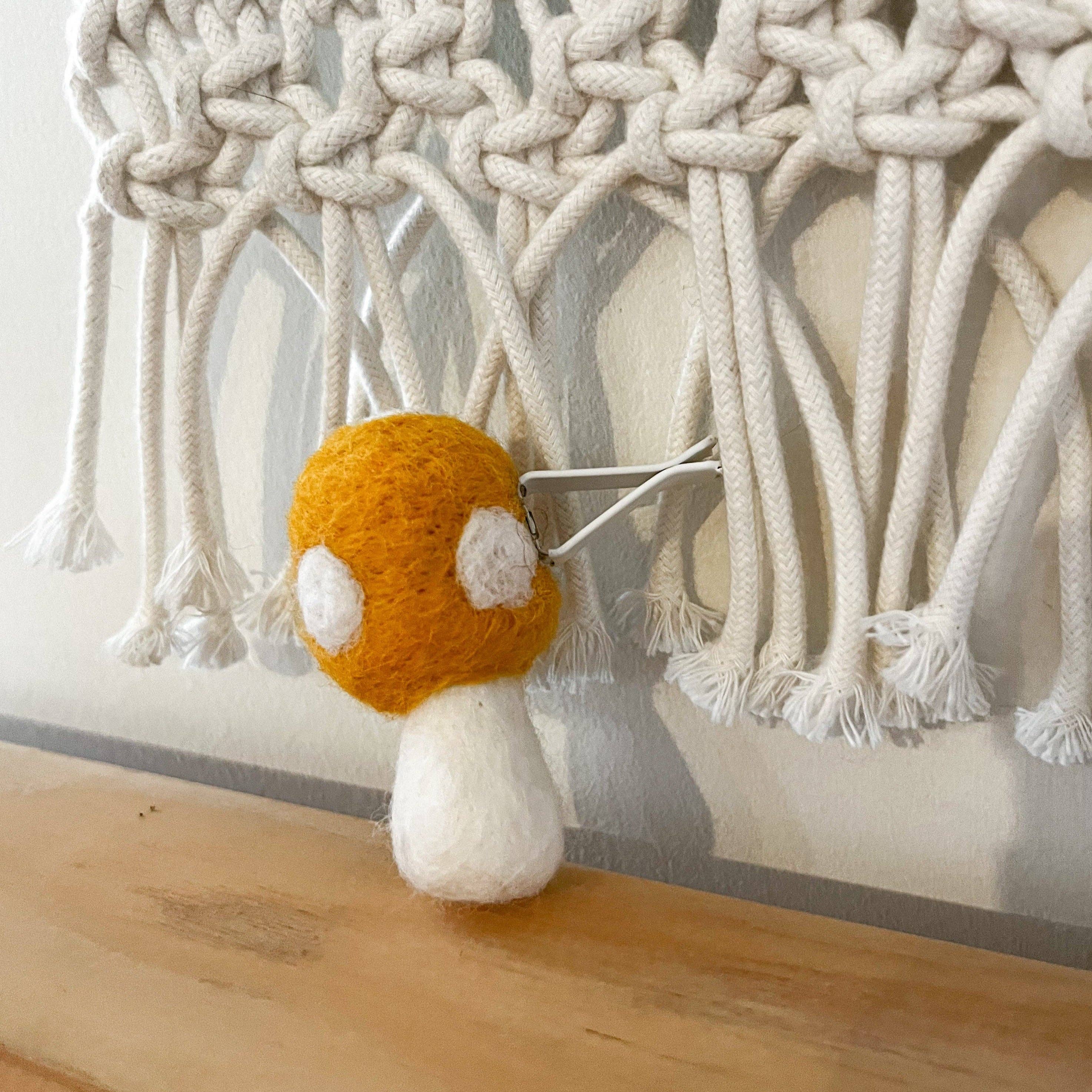 The Thrifty Handmade – wholesale Car Freshener - Unisex – Felt Mushroom Car Vent Clip Diffuser3