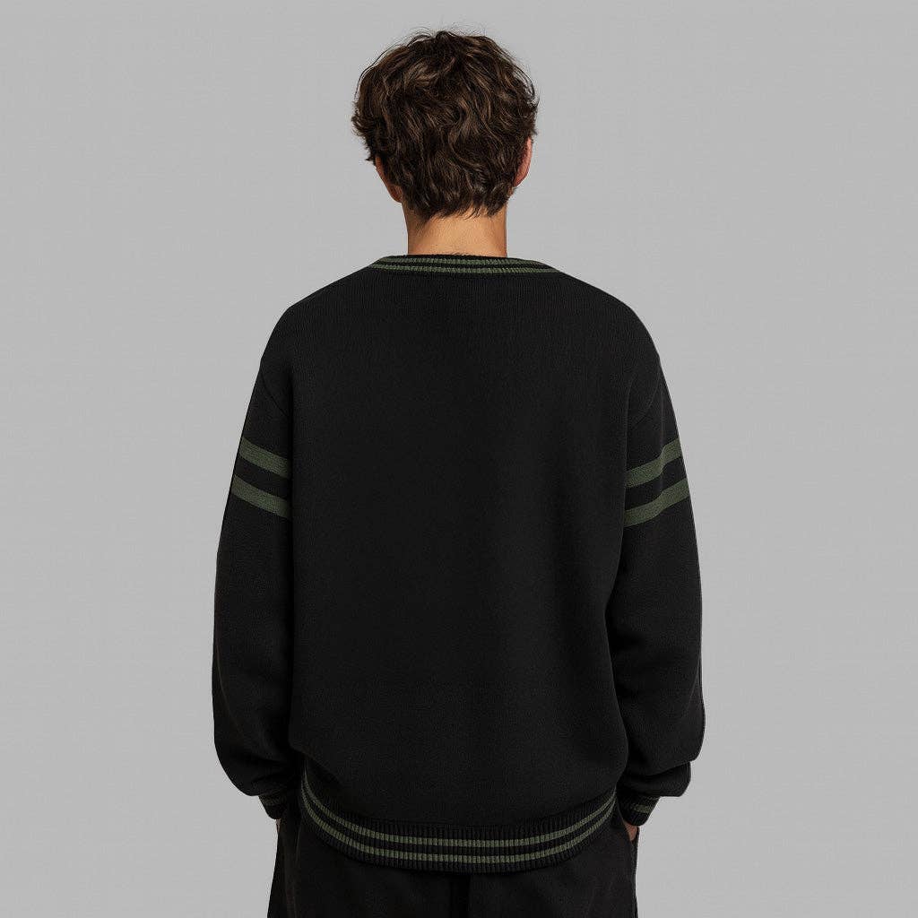 Blvck Paris - Wholesale Cardigan - Men's - Harry Potter x Blvck Slytherin Cardigan3