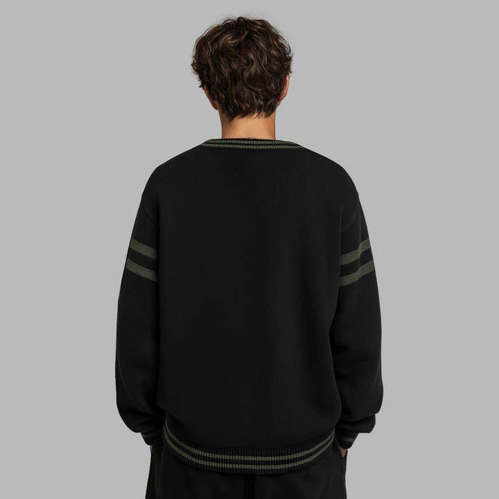 Blvck Paris - Wholesale Cardigan - Men's - Harry Potter x Blvck Slytherin Cardigan3
