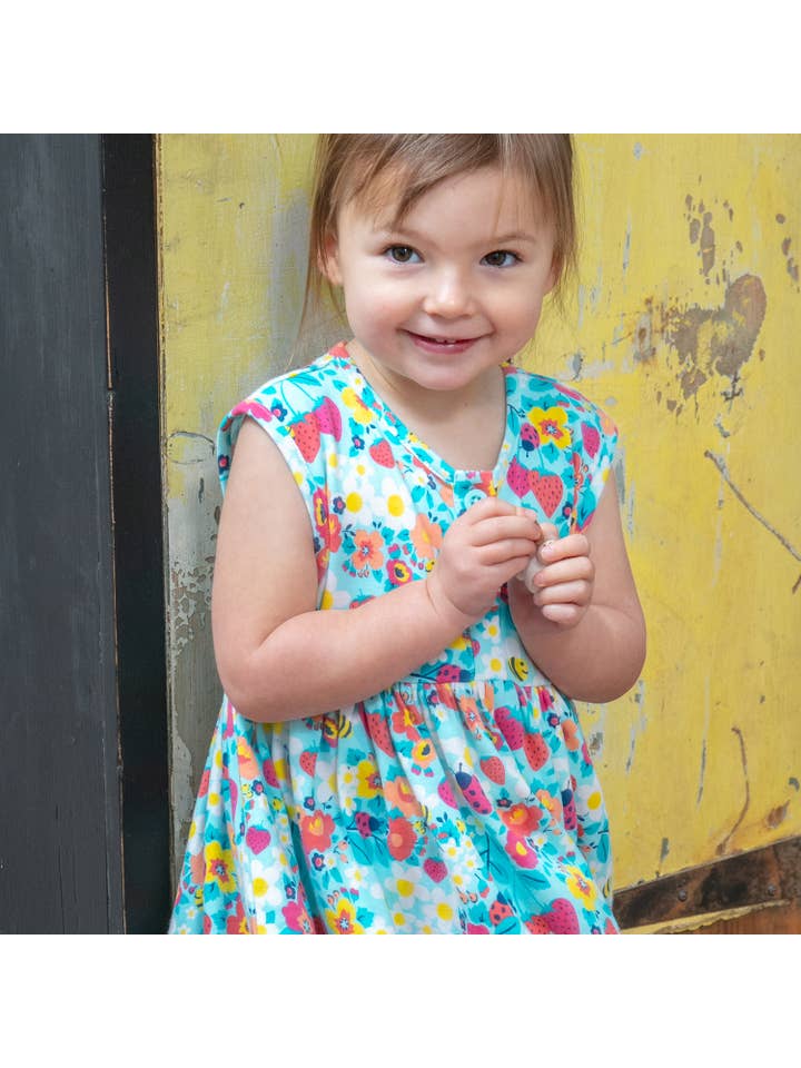 Piccalilly - Wholesale Dress - Kids - DRESS - Strawberry Fields1