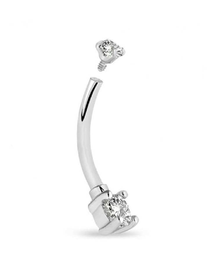 Surgical Steel Internally Threaded Belly Ring for wholesale by Urbiana