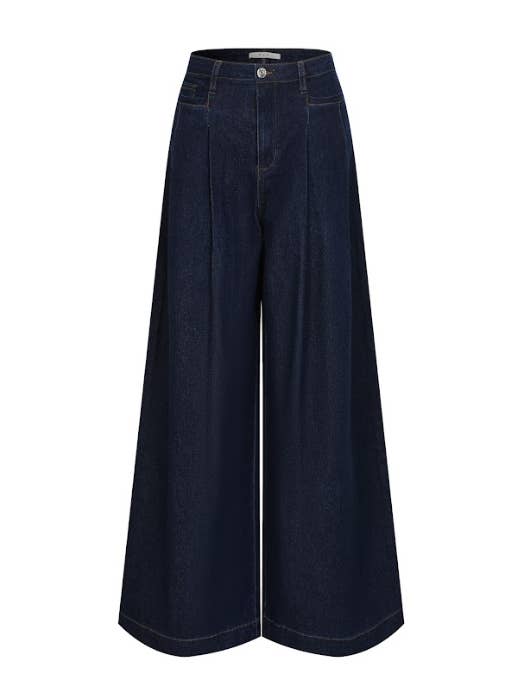 Wide Leg Denim Trousers for wholesale by RIVIR