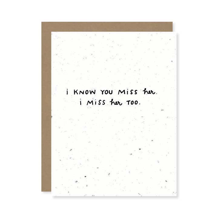 Carte de graines de fleurs sauvages à planter Miss Her pour la vente par Thoughtful Human