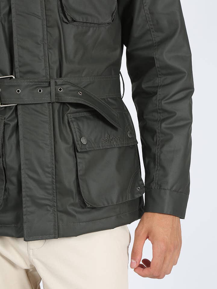 KHAKI Heritage Waxed-Type Parka Green for wholesale on Faire4