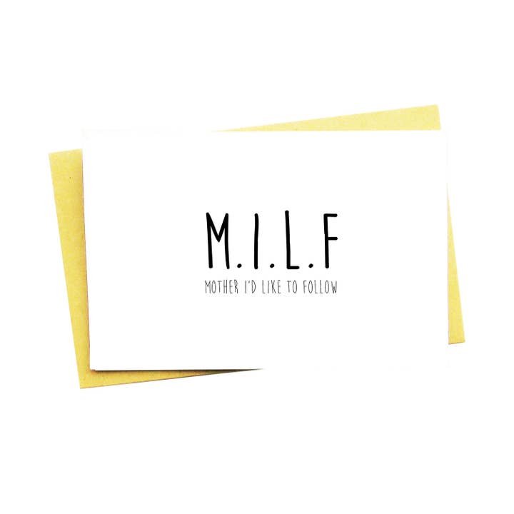 Biglietto d'auguri Milf per la vendita all'ingrosso da parte di Nocturnal Paper